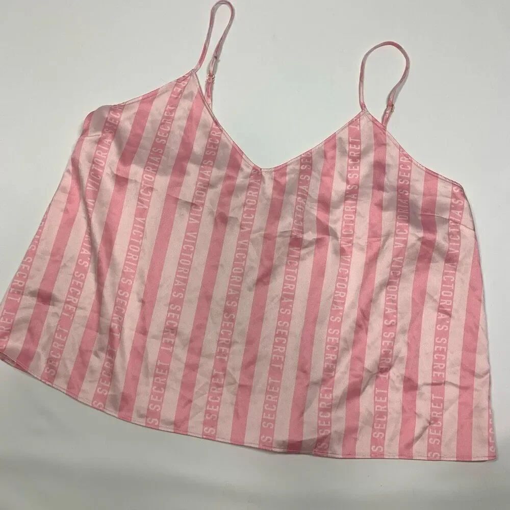 Victoria's Secret Signature Sleep Camisole Pink Stripe Size XL